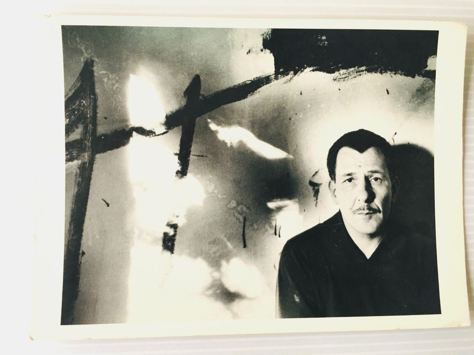 Postcard FRANZ KLINE Fotofolio 1954 Hans Namuth Abstract Painter
