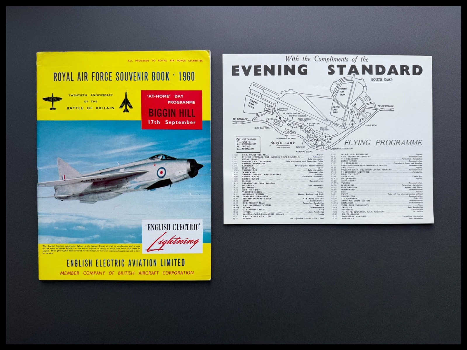 Biggin Hill Royal Air Force Souvenir Book 1960 Official Air Show Programme