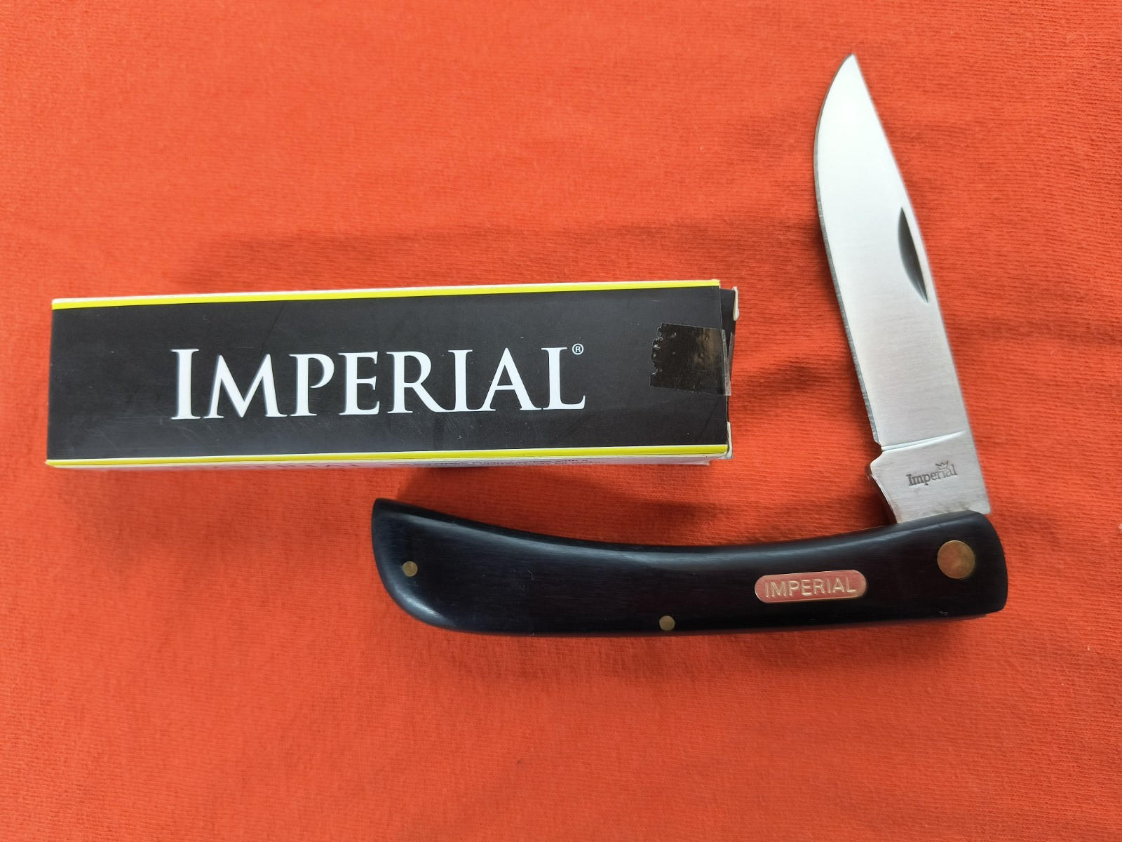 NEW Imperial Large Sod Buster Work Knife with Black Synthetic Handles