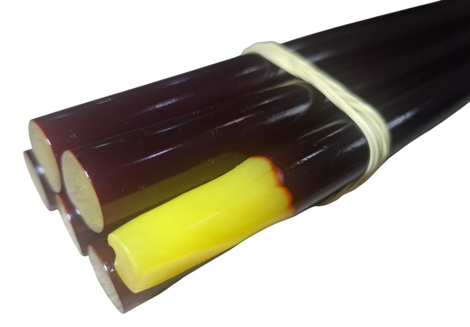 bakelite faturan 16 mm 6 stick 452 grams unpainted suitable for rosary making