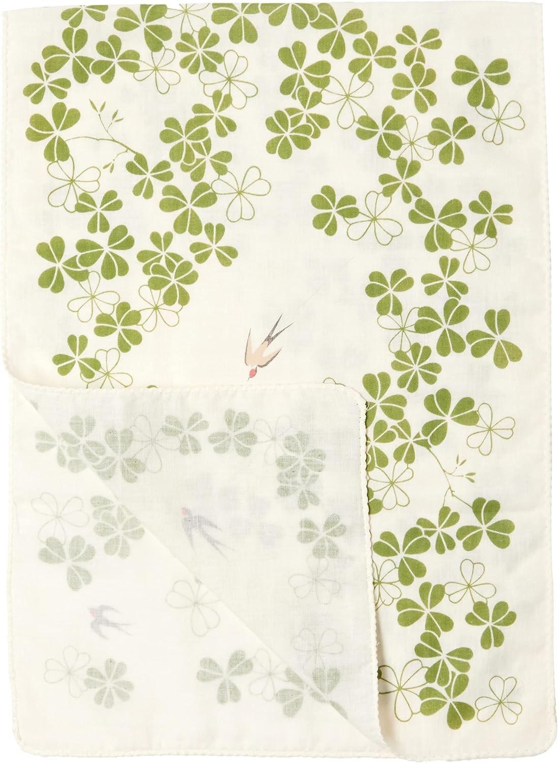 Japanese Tenugui Tapestry Cotton Hand Towel Swallow Clover Double Gauze Japan