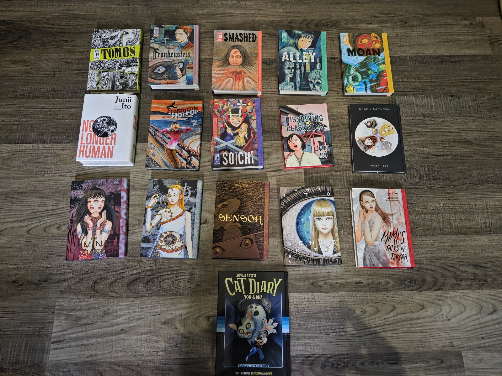 Lot of 17 Junji Ito Hardcover Manga