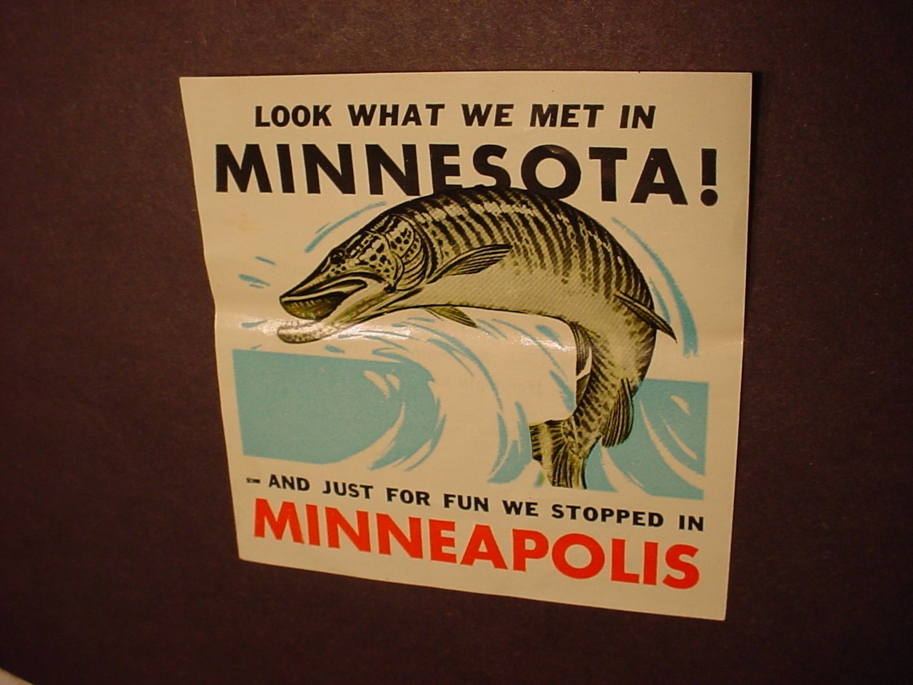 vintage Minneapolis MINNESOTA GATEWAY TOURIST SOUVENIR STATE TRAVEL DECAL