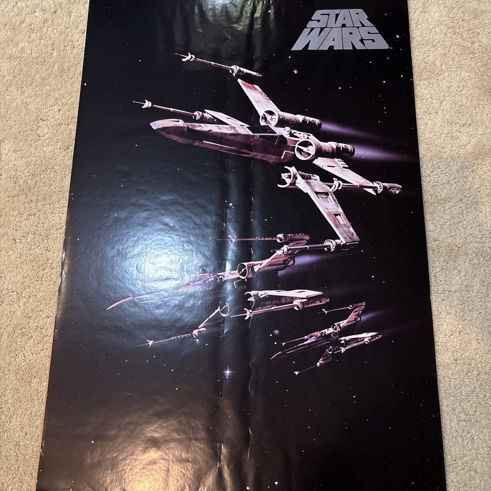 Rare 1996 STAR WARS X-Wing poster 24 x 36 Skywalker PTW744 Rolled Rare 1996 STAR WARS X-Wing poster 24 x 36 Skywalker PTW744 Rolled