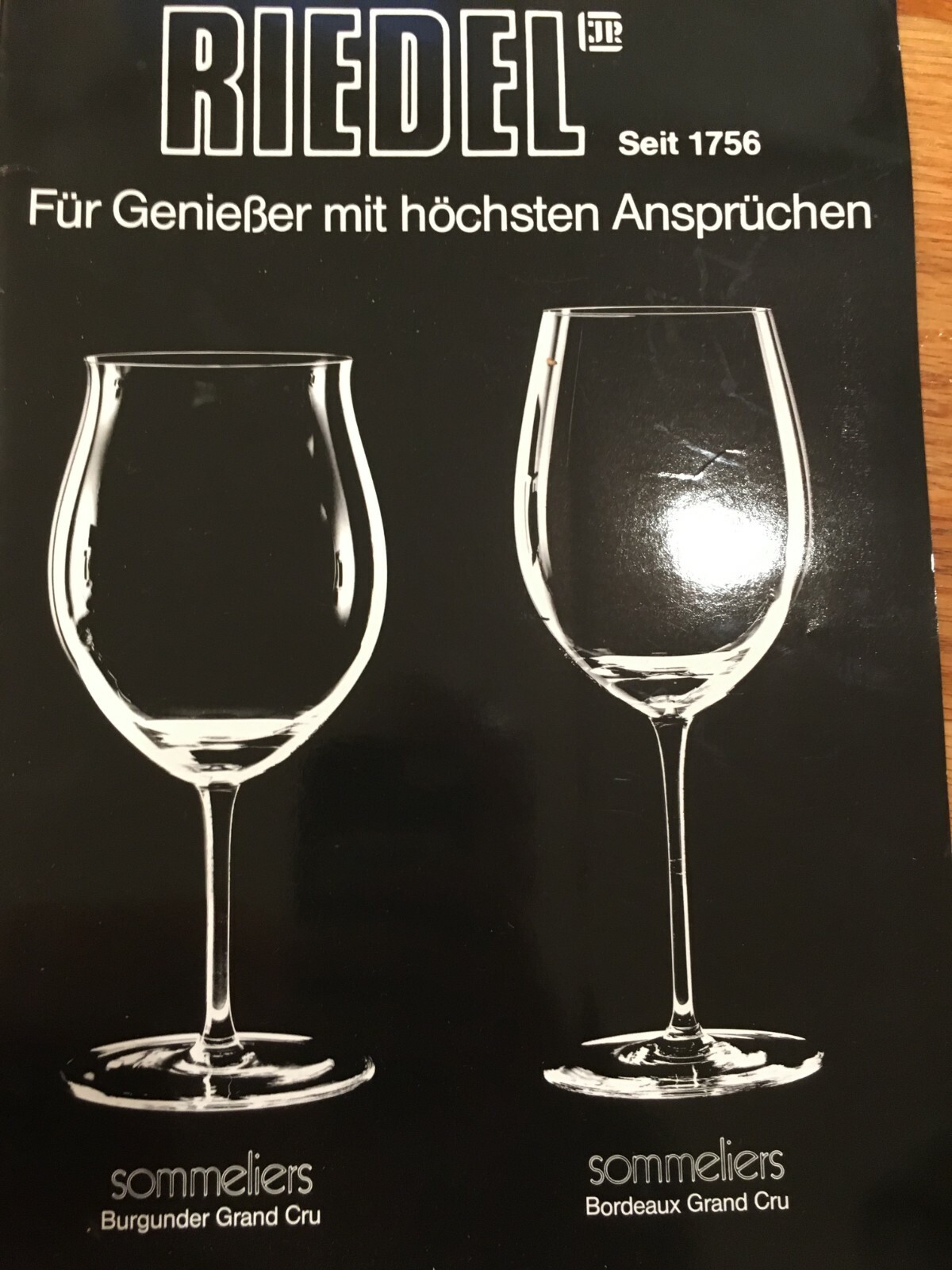 Riedel Sommeliers Series Tasting Guide Burgunder Bordeaux guide only Riedel Sommeliers Series Tasting Guide Burgunder Bordeaux guide only