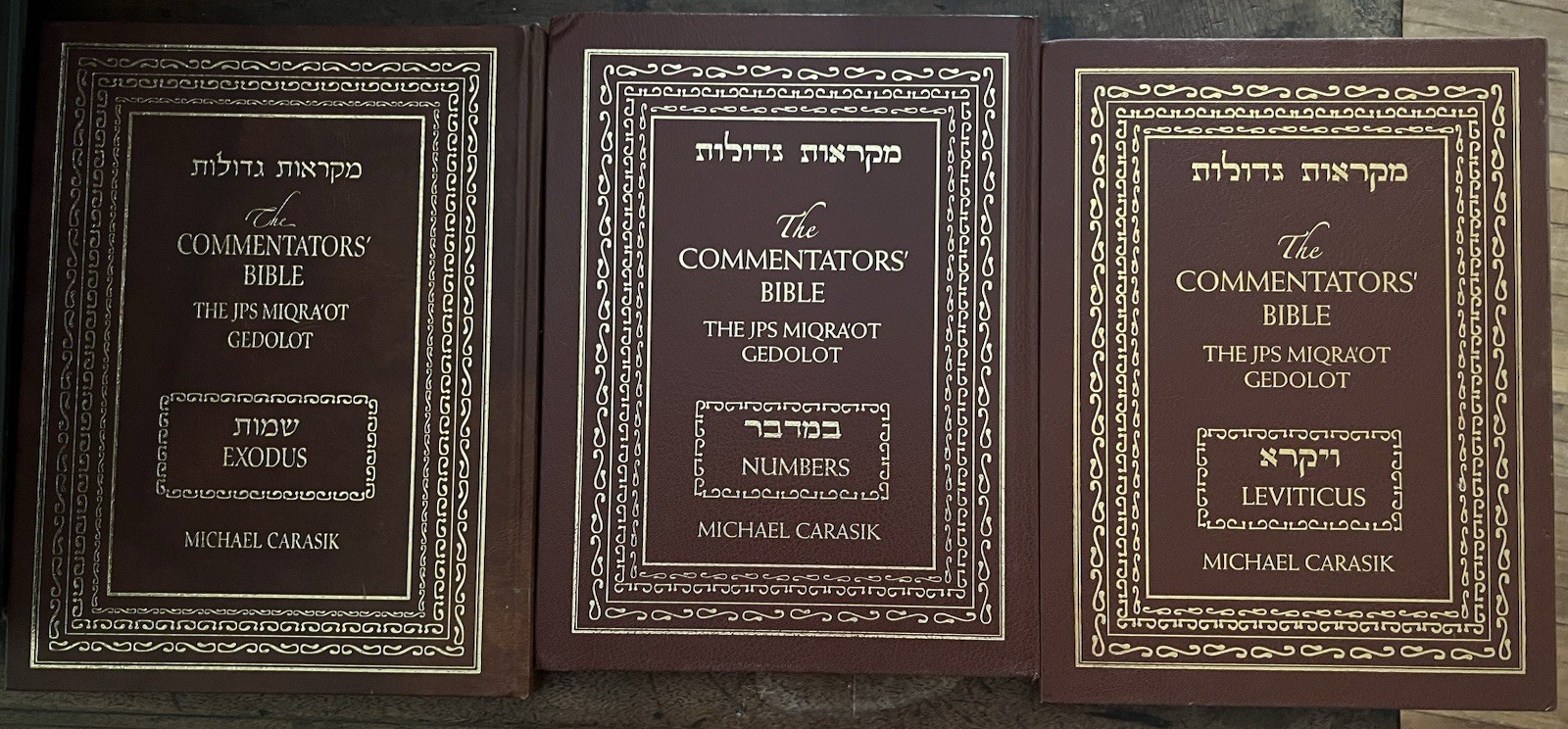 Oversize 3 Volumes: Exodus, Leviticus, Numbers, Commentators Bible Carasik