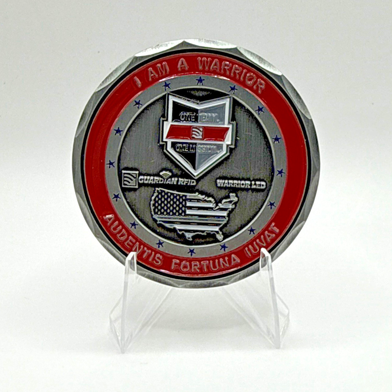 I Am A Warrior Audentis Fortuna Iuvat Militaria Challenge Coin I Am A Warrior Audentis Fortuna Iuvat Militaria Challenge Coin