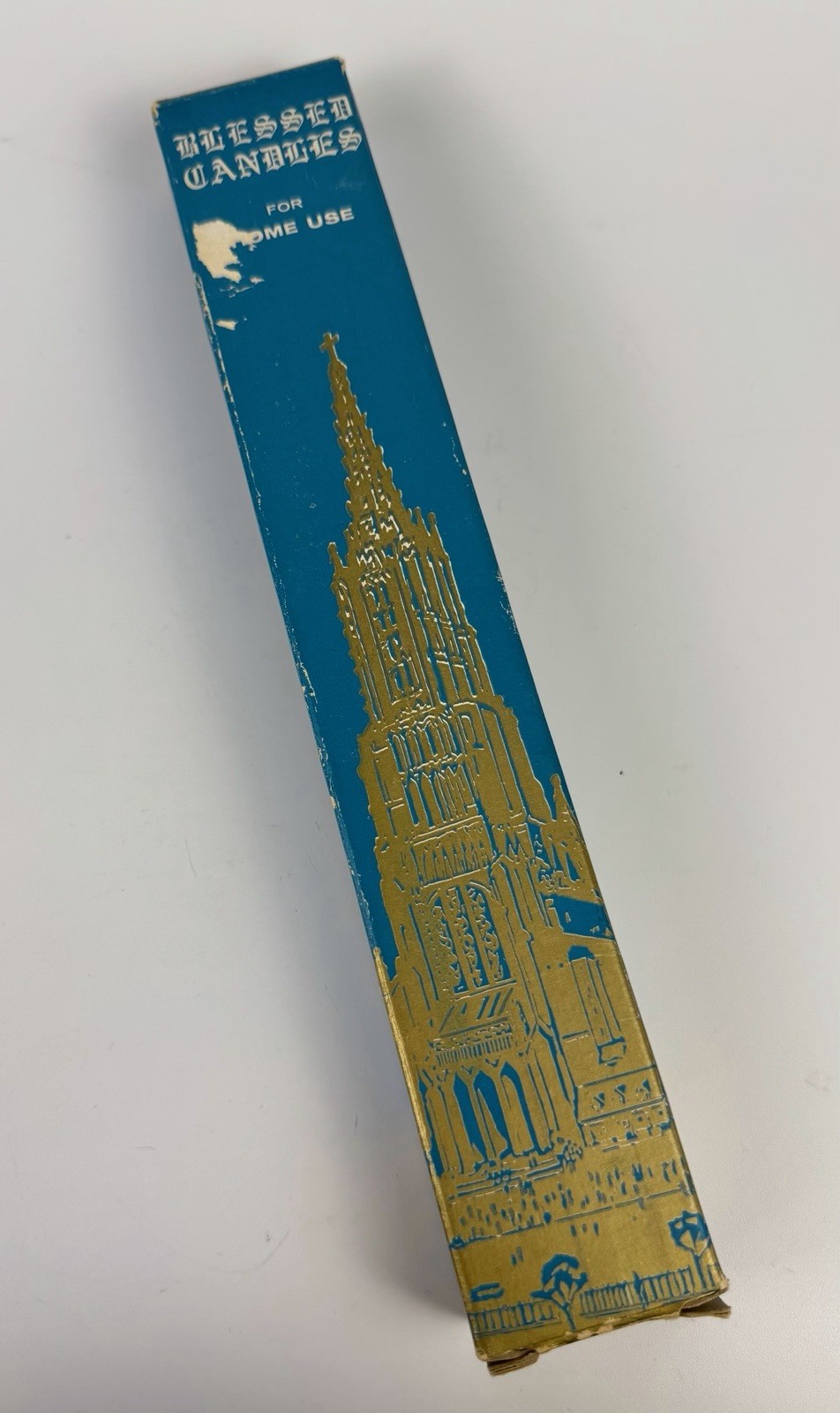 Vintage Pair of BLESSED CANDLES For  Sick Room In Catholic  Homes 10\