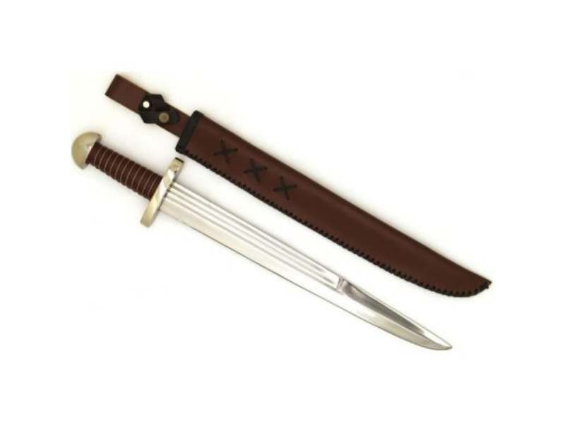 Medieval Warrior 10th Century Full Tang High Carbon Steel Viking Dagger w/Sheath Medieval Warrior 10th Century Full Tang High Carbon Steel Viking Dagger w/Sheath