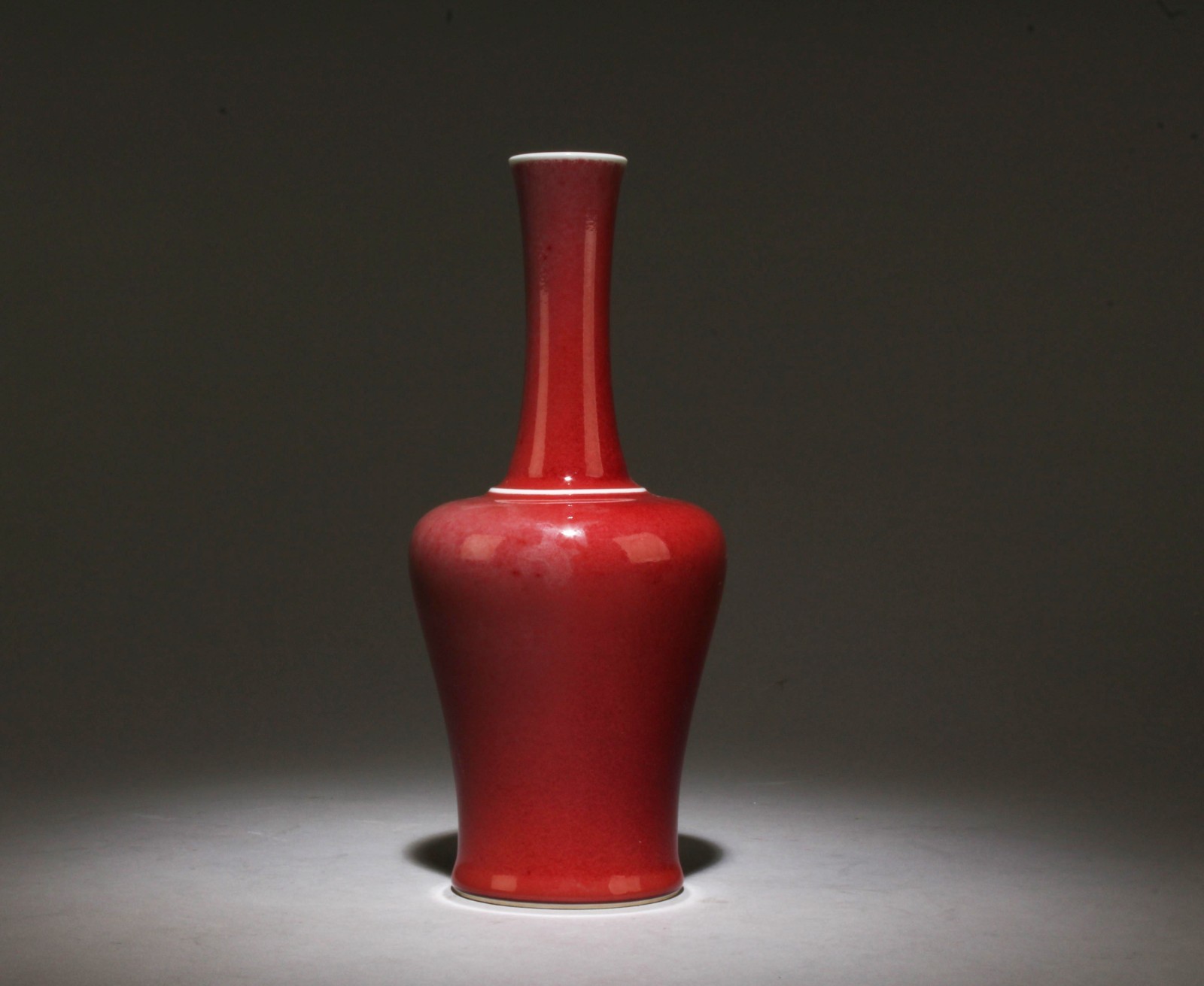 A Red Glazed Vase A Red Glazed Vase