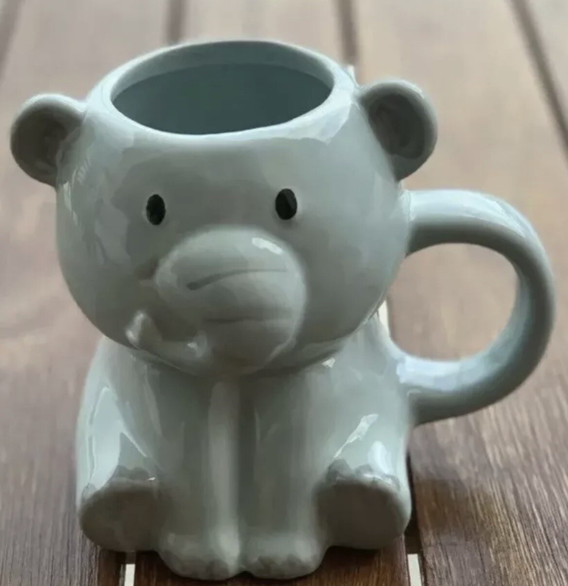 Baby Elephant Coffee Tea Collectible Mug Container Pencil Organizer Vase #1101