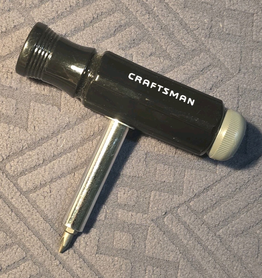 SEARS Craftsman USA T-handle Screwdriver 47135 Z WF STORAGE LID and BIT Rare