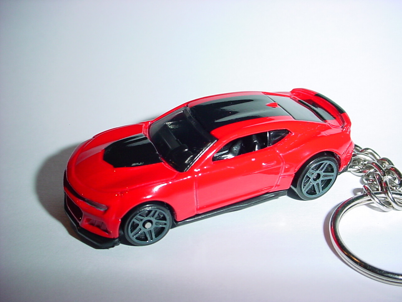 HOT 3D RED CHEVROLET CAMARO ZL1 CUSTOM KEYCHAIN key keyring GM muscle Hot Wheels