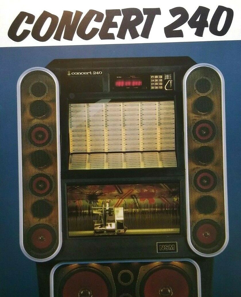 NSM Concert 240 Jukebox FLYER Original Phonograph Music Art Print Sheet Germany