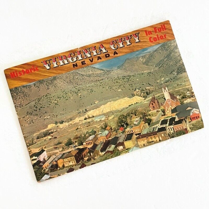 Vintage 60s Virginia City NV Booklet Brochure Historic Town Gold Silver Mine 