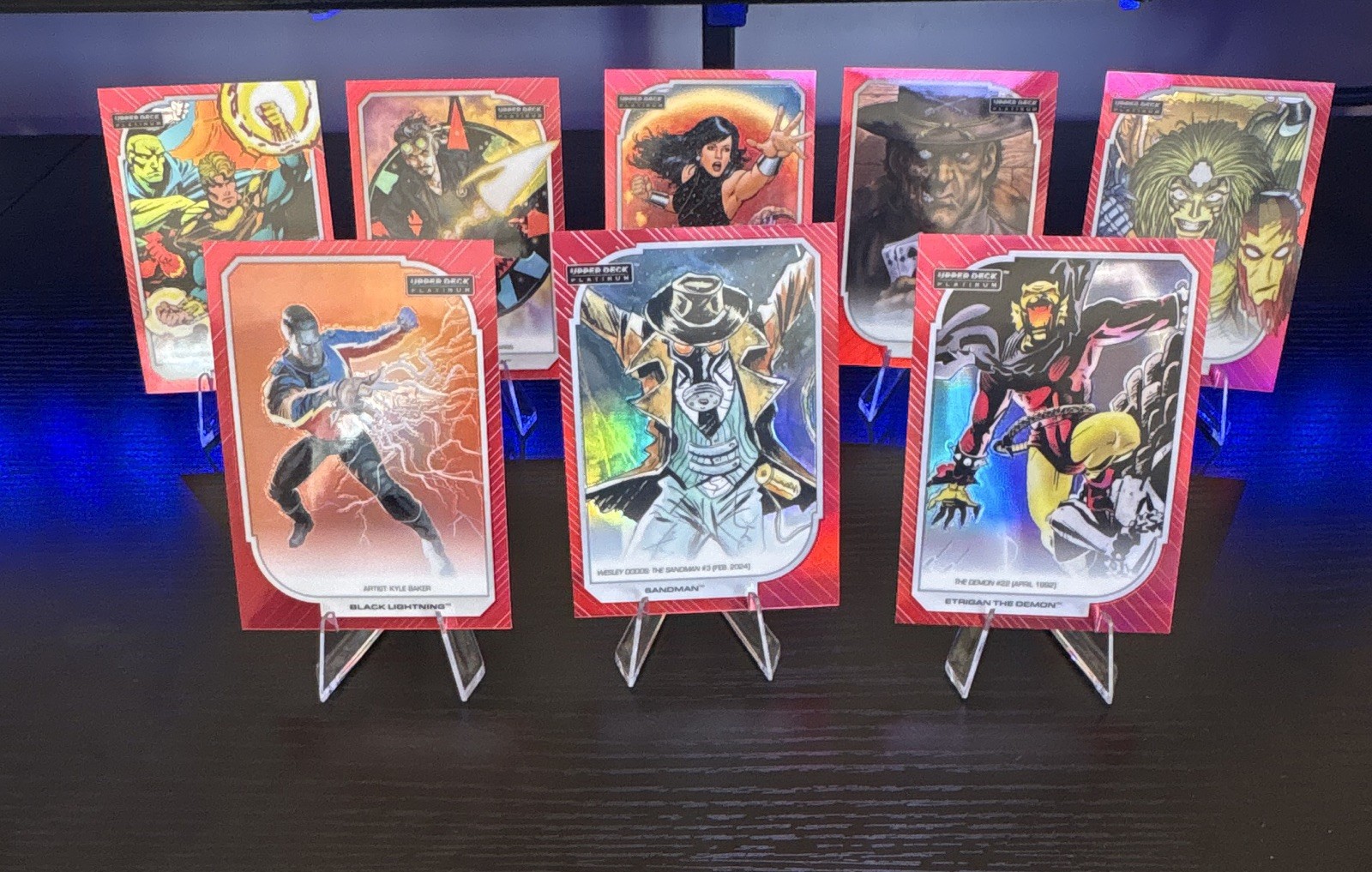 2026 Upper Deck Platinum DC Red Rainbow Refractor 8-Card Lot MARVEL 2026 Upper Deck Platinum DC Red Rainbow Refractor 8-Card Lot MARVEL