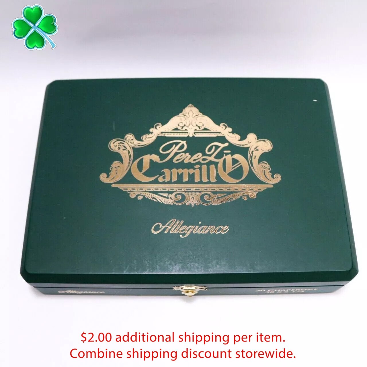 Perez Carrillo Allegiance Chaperone Empty Wood Cigar Box 10.25\