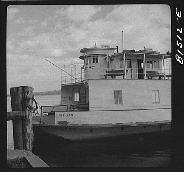 Photo:Athens New York NY 1941 Hudson River Ferry Docked at Athens
