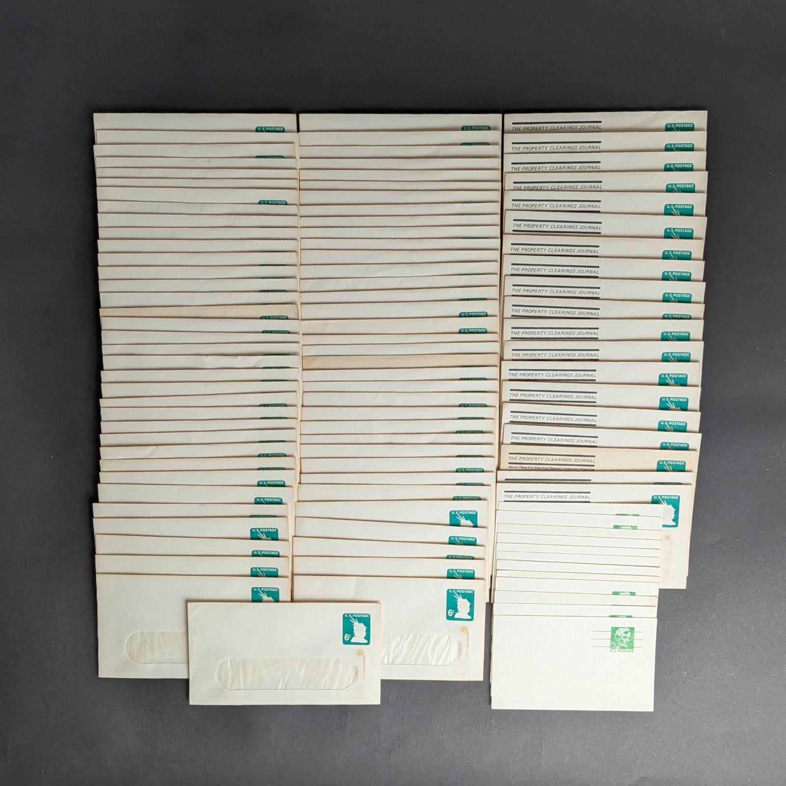 Vintage US Postal Stationery Lot 103 Pcs 6¢ Envelopes 5¢ Postcards Junk Journal