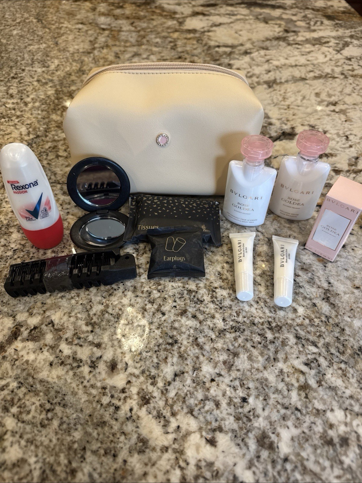 Emirates Business Class BVLGARI Women's Amenity Kit 2026 New