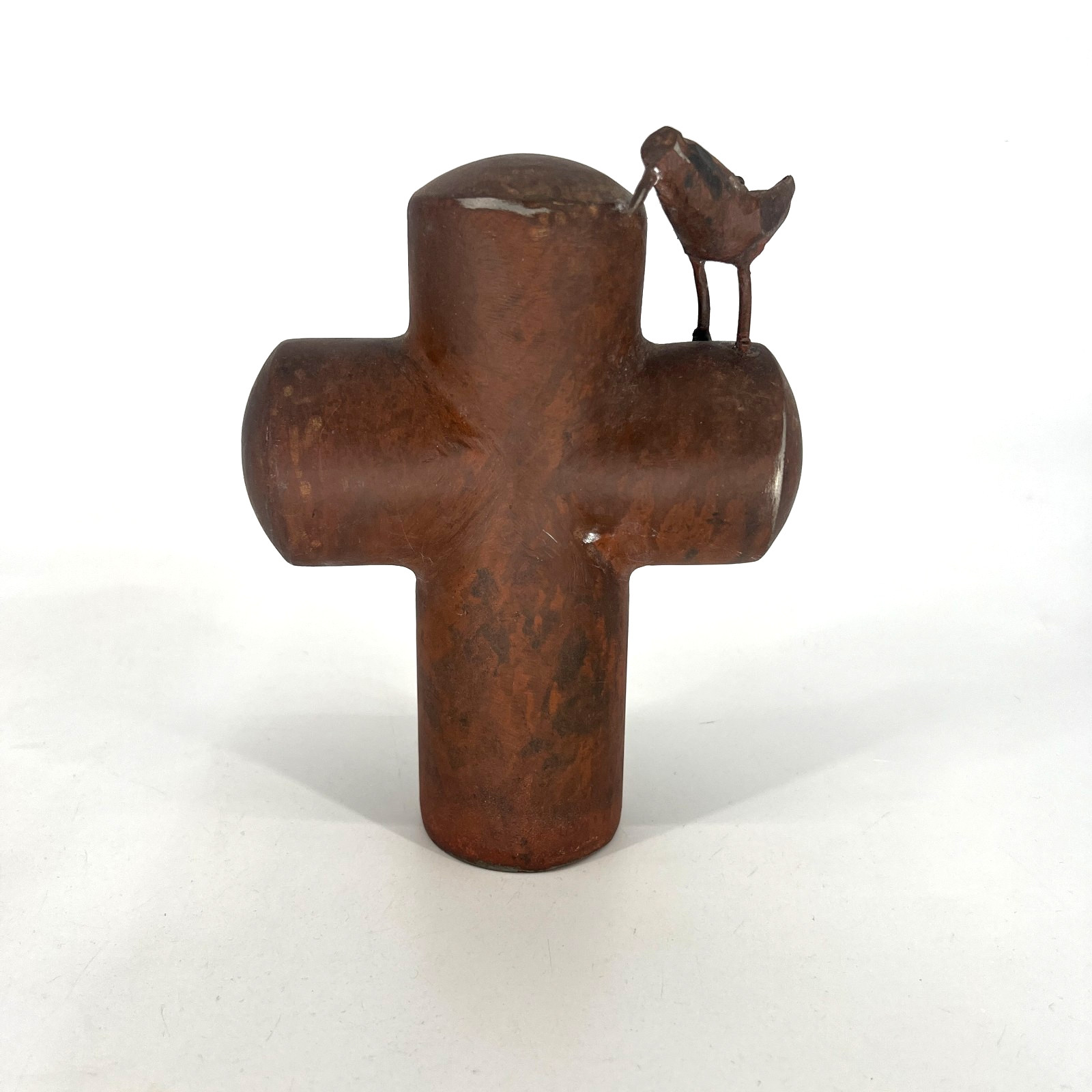 Jan Barboglio The Covenant Cardinal Cross Forged Iron Retired