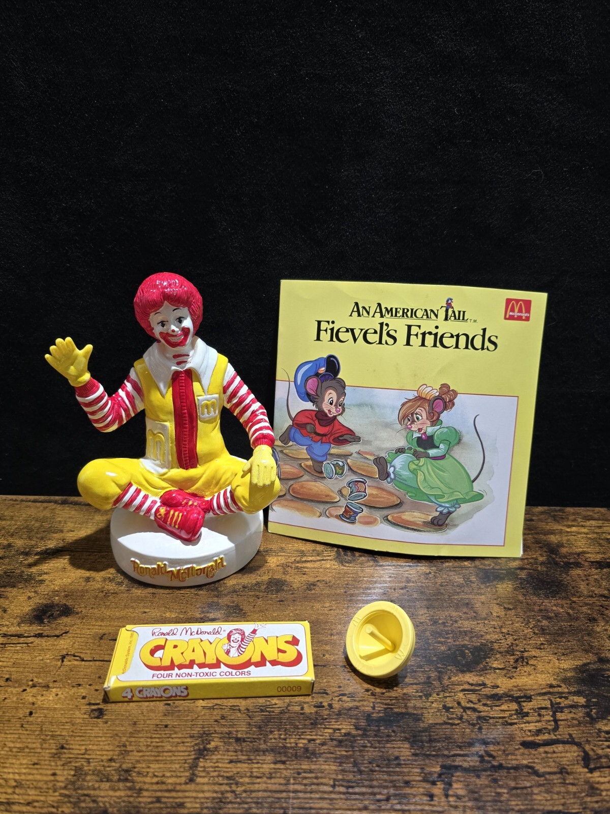 Vintage 1970\'s McDonalds Ronald McDonald Rubber Toy Piggy Bank 70\'s SEE DESCRIP