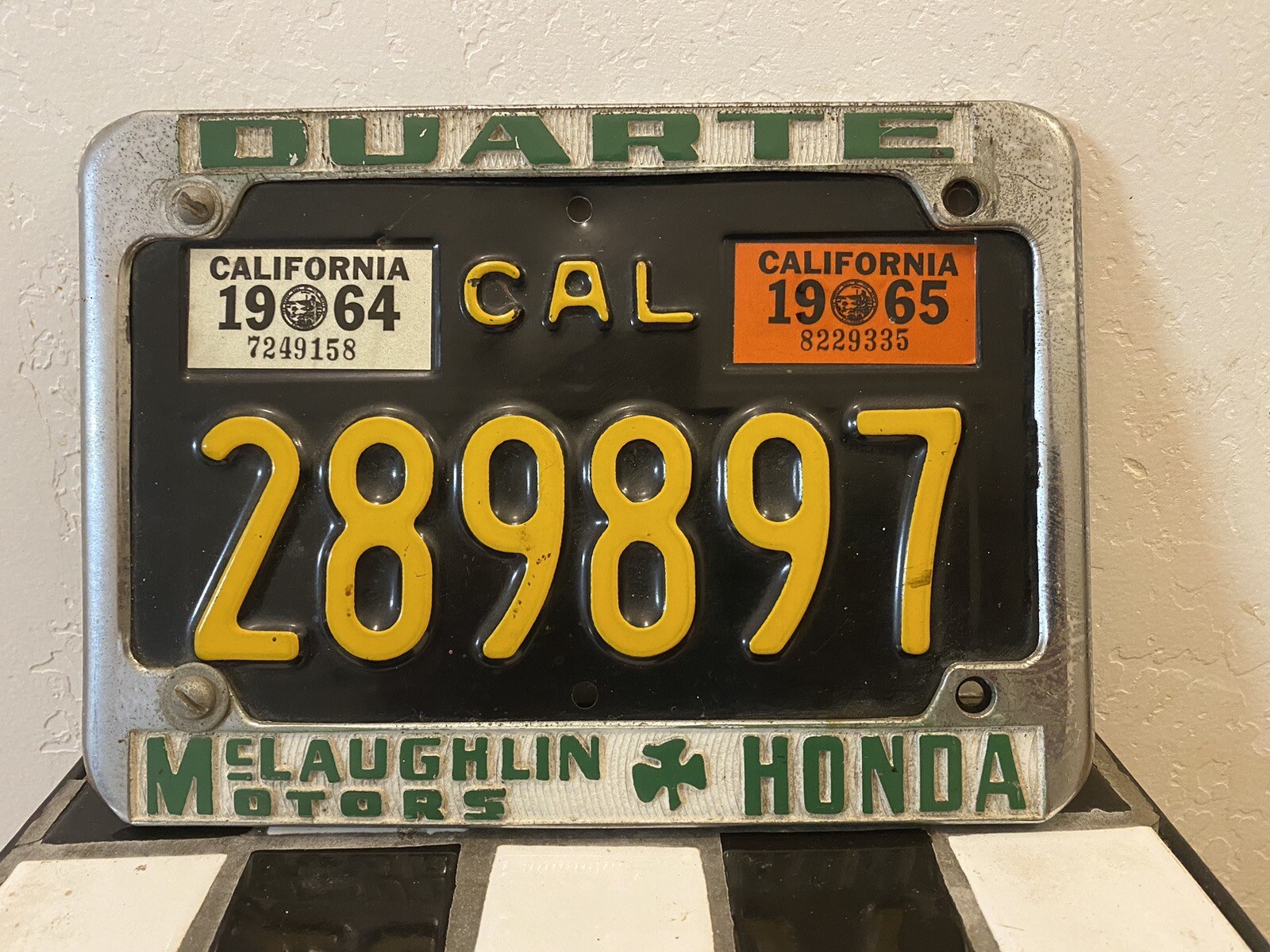 1963 - CALIFORNIA - MOTORCYCLE - LICENSE PLATE
