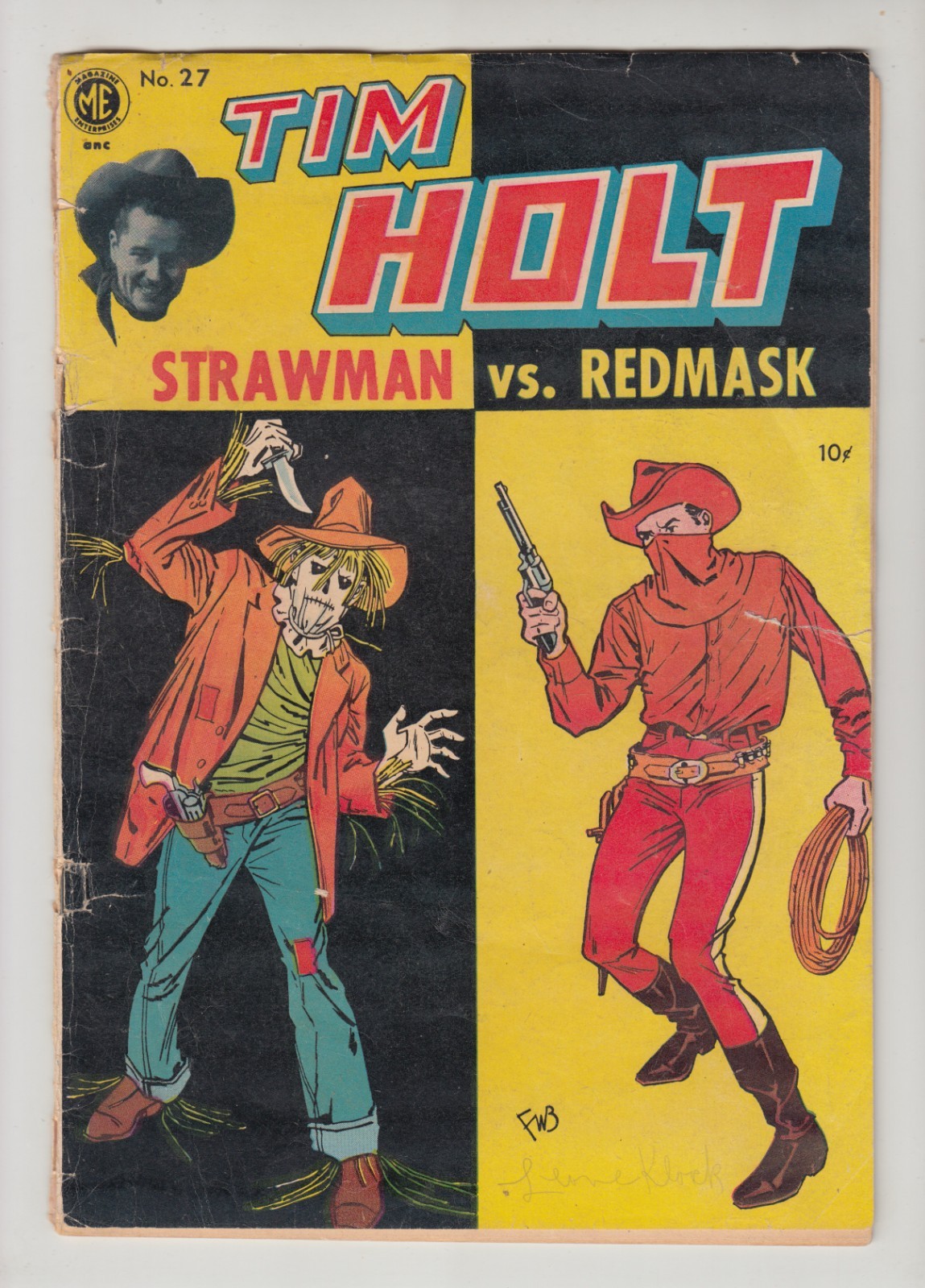 TIM HOLT #27 GD 2.0 MAGAZINE ENTERPRISES 1952