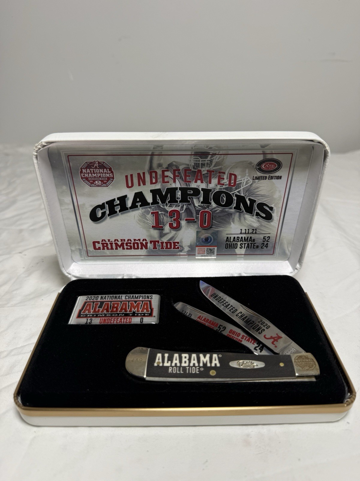 Case XX Alabama Crimson Tide 2020 National Champions Limited Edition Knife #469