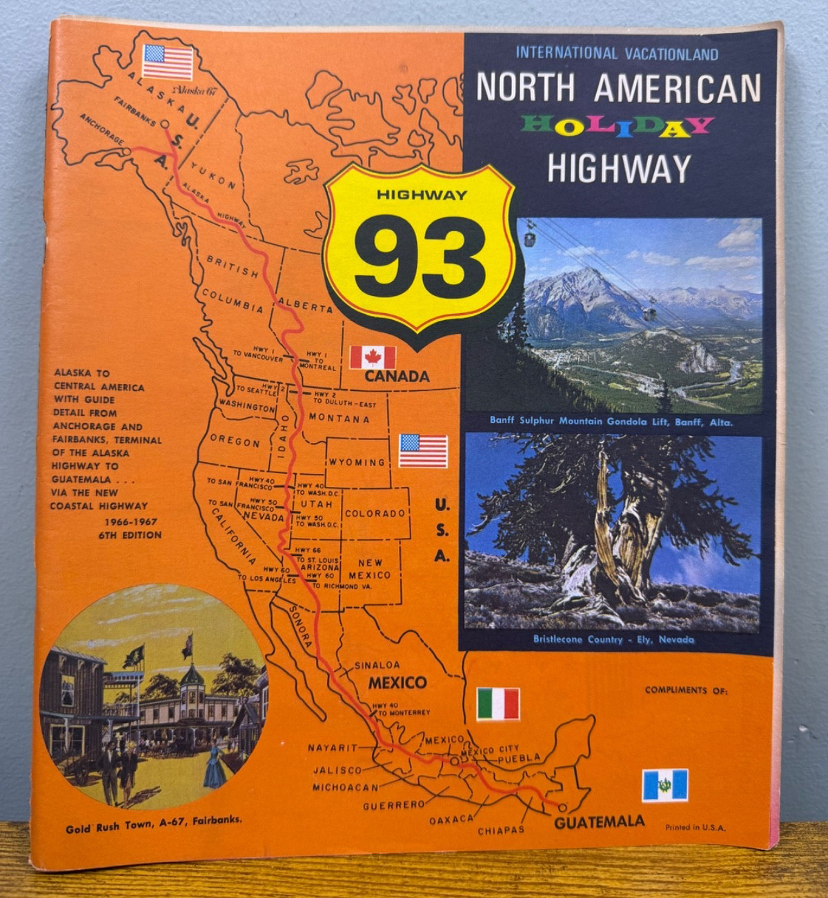 North American Highway Vacationland Alaska to Guatemala Travel Brochure 1967