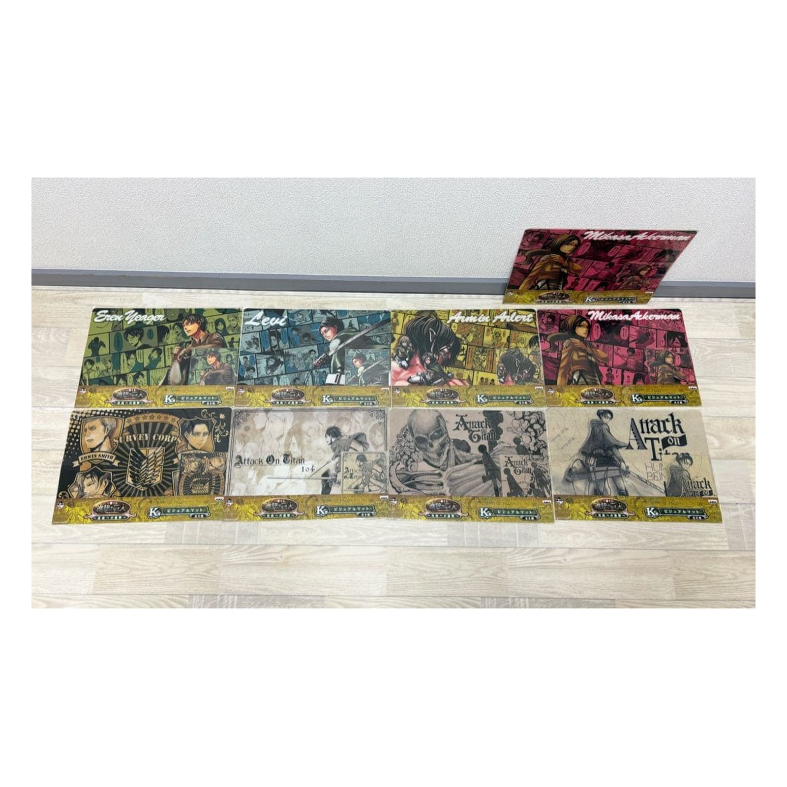 Ichiban Kuji Attack On Titan Japan Sealed Visual Mat Complete Set Figure Ichiban Kuji Attack On Titan Japan Sealed Visual Mat Complete Set Figure