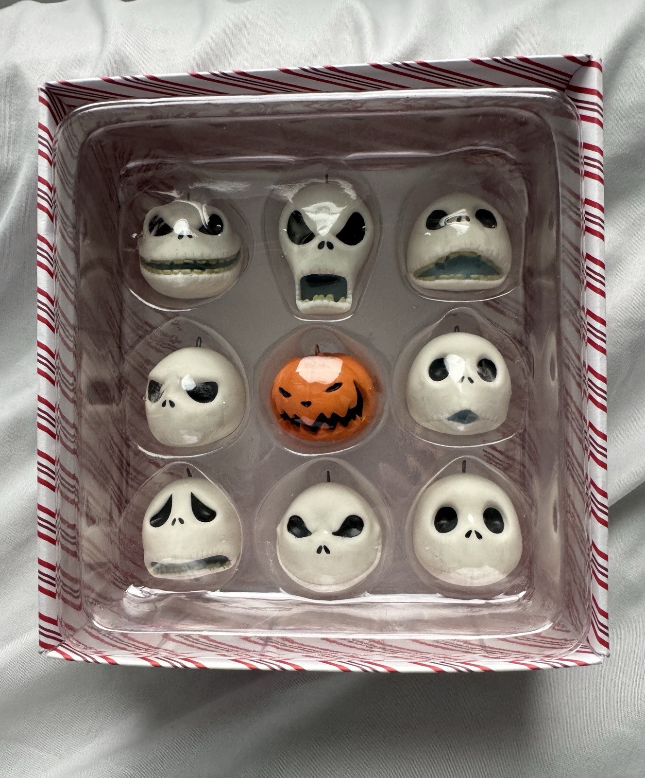 2018 Hallmark Keepsake “The Many Faces of Jack Skellington” Porcelain Ornaments