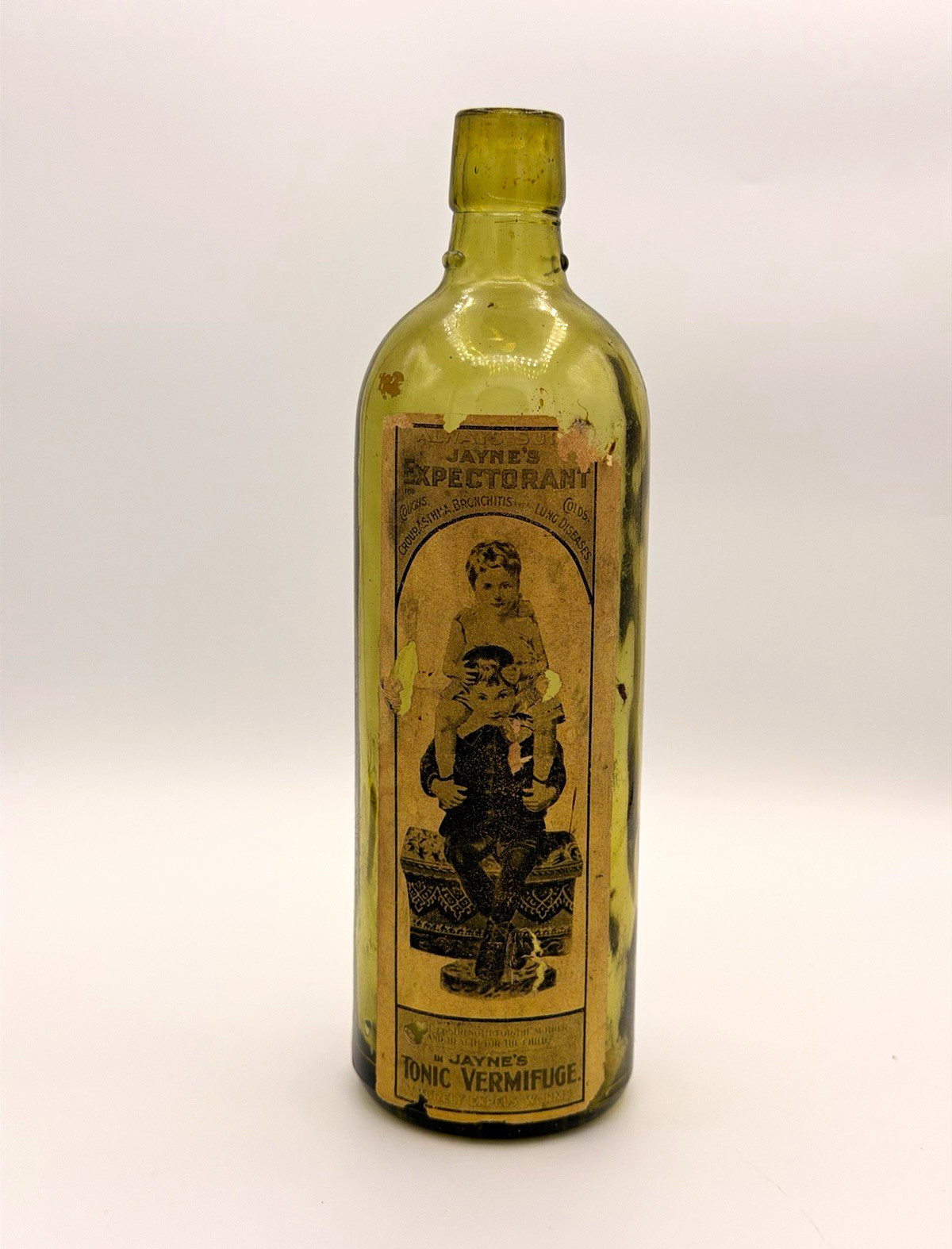 Vintage Crownford Dr Jayne’s Expectorant Tonic Vermifuge Bottle Reproduction