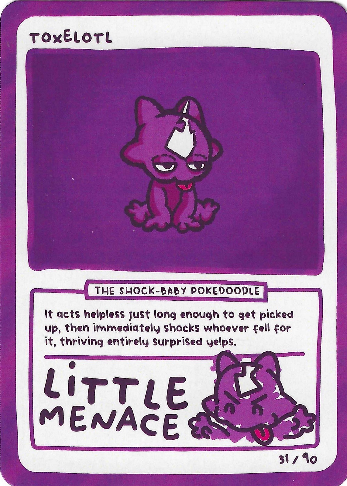 Toxelotl - Pokedoodles Gag-Team Series 2 - Fan Art - Pokemon 31/90