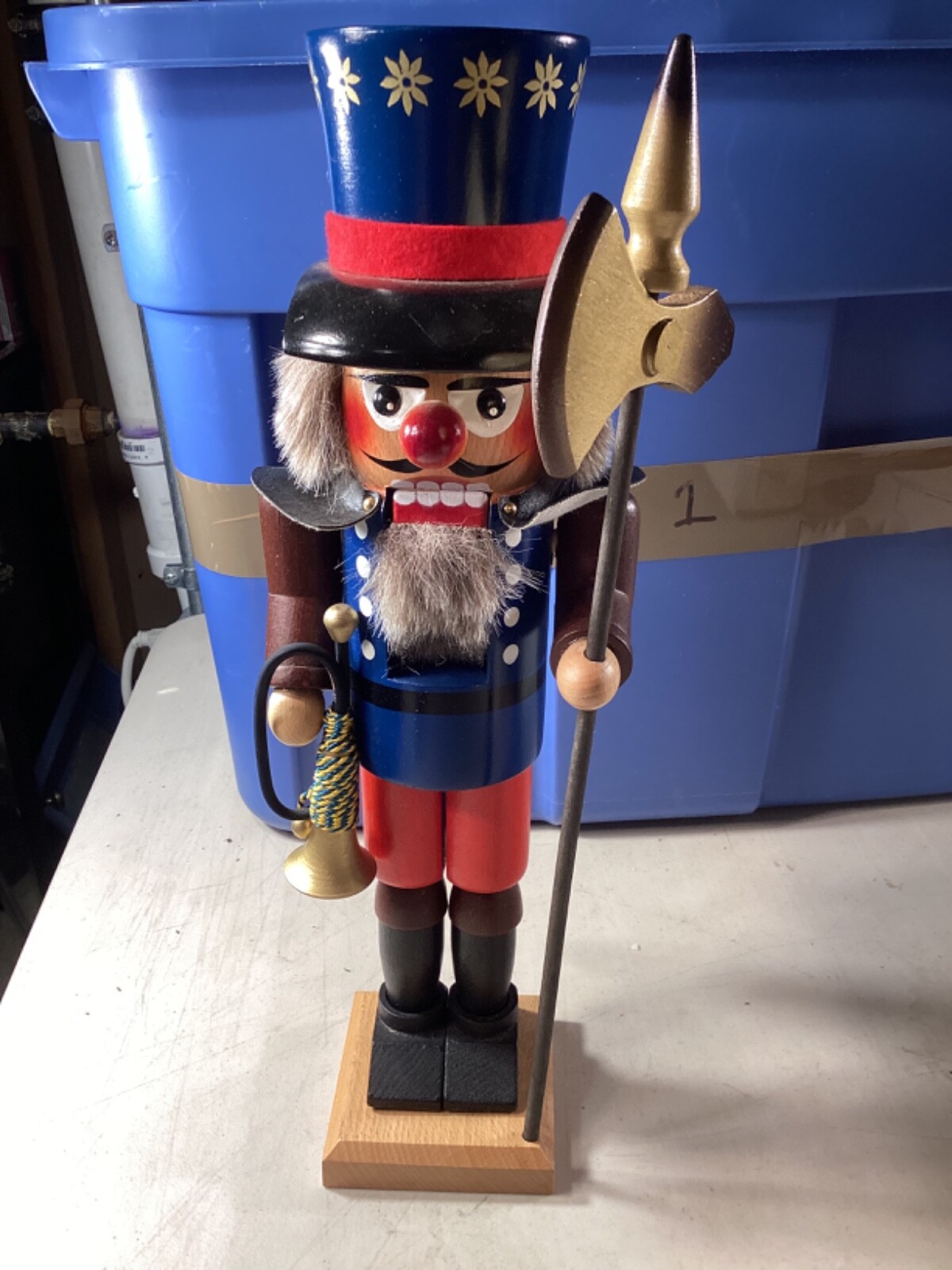 Vtg. Steinbach Volkskunst Nutcracker Guard  Soldier  16” in Excellent Condition