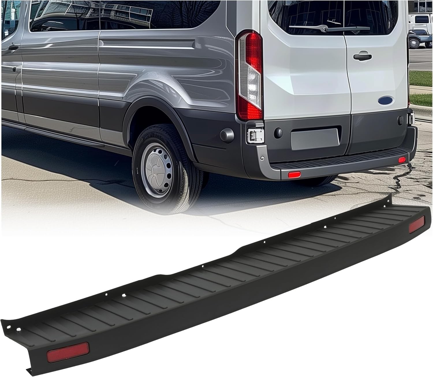 Rear Bumper Cover Step Plate Compatible with 2015-2022 Ford Transit