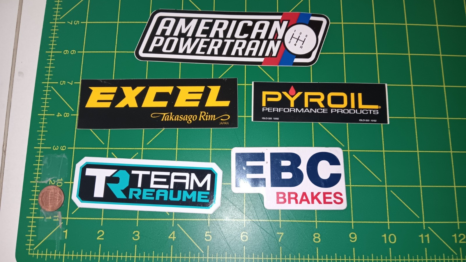 x5 SMALL MISC RACING  STICKER OLD STOCK ORIGINAL LOT