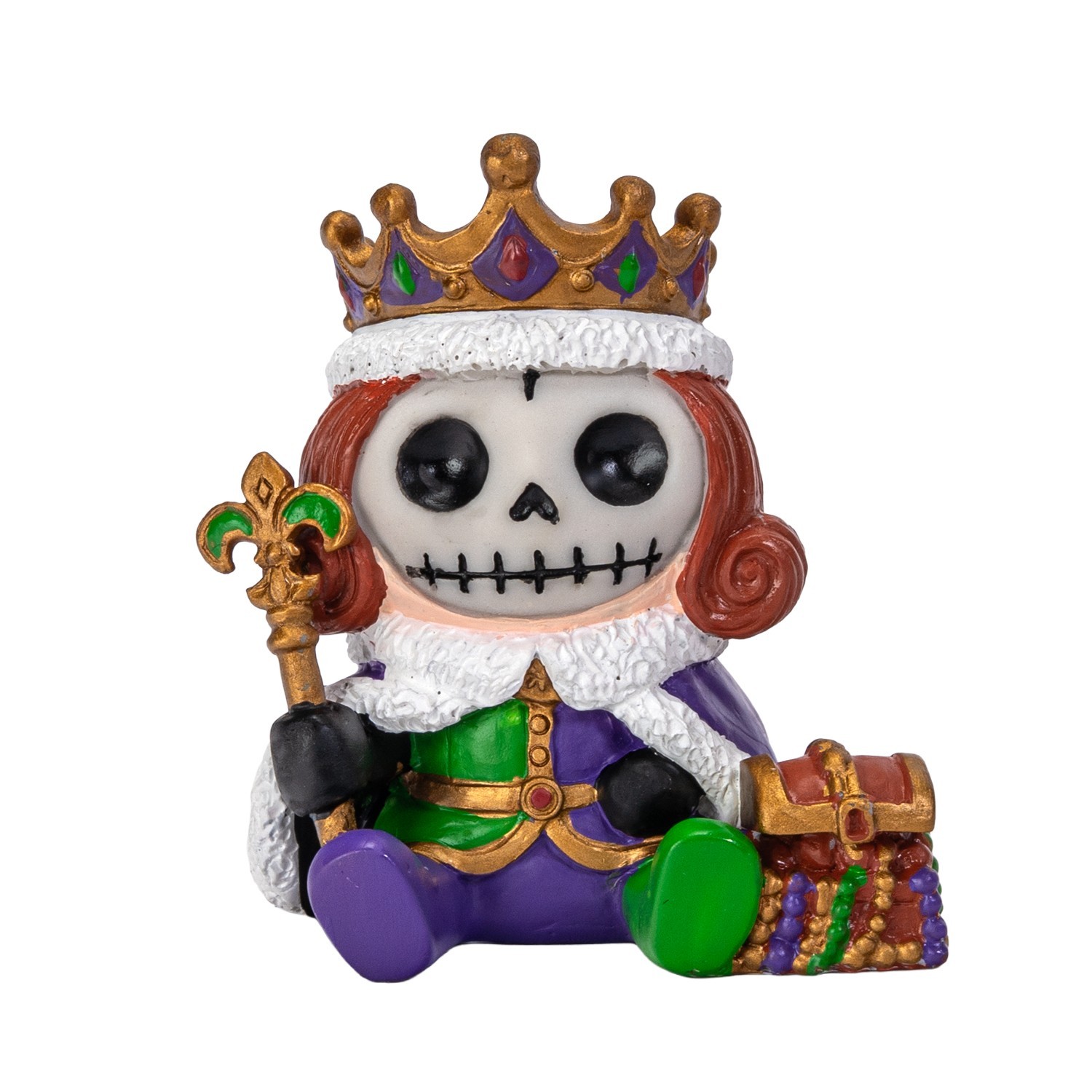 PT FurryBones King Carnival Skull Resin Mini Figure