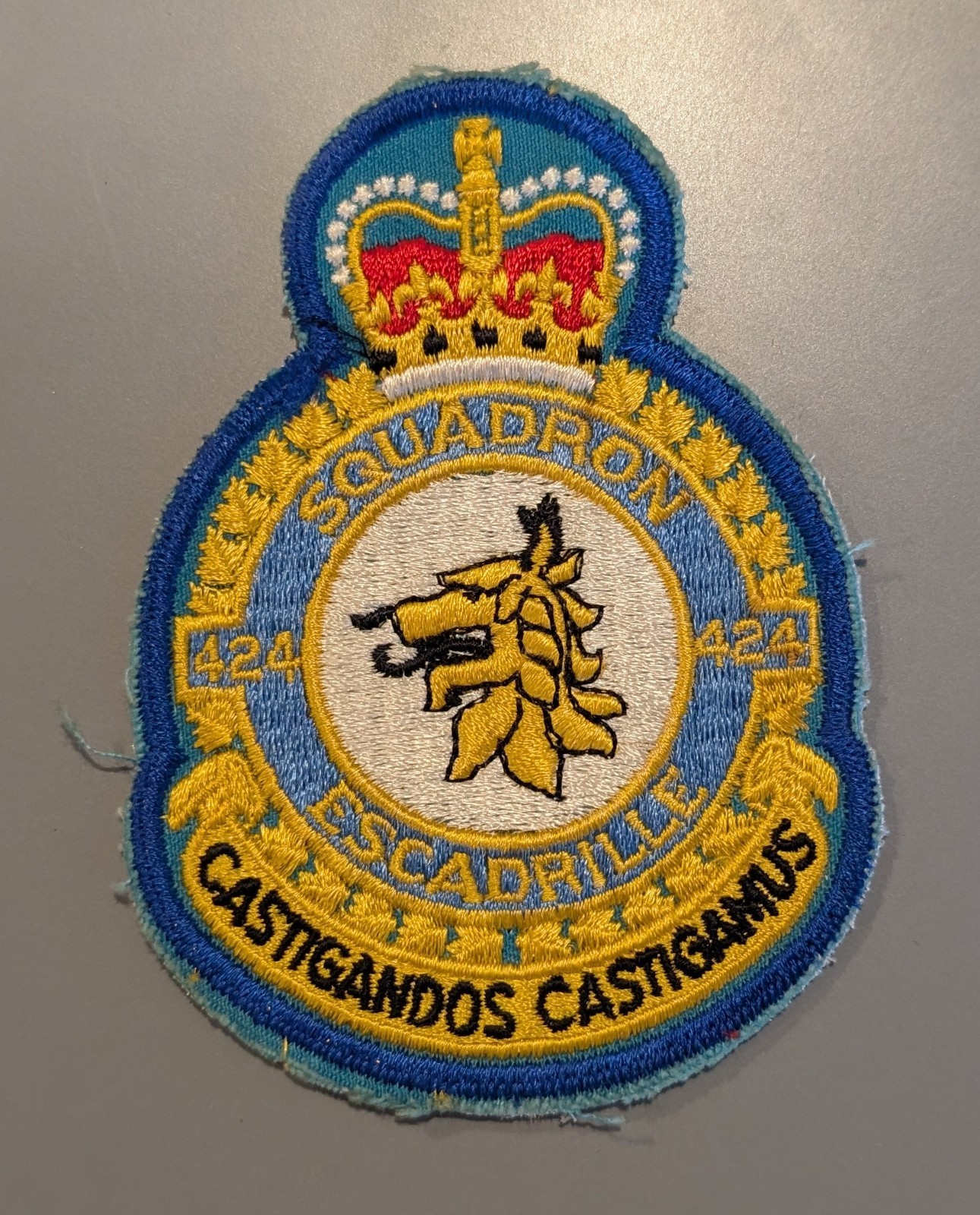 Vintage Royal Canadian Air Force 424 Transport and Rescue Squadron Patch