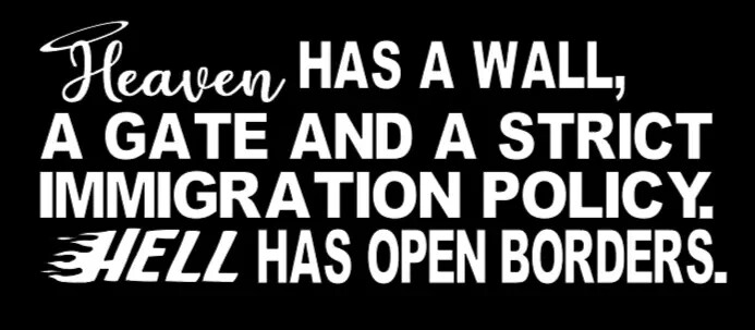 HEAVEN HAS A WALL BUMPER STICKER DECAL REPUBLICAN TRUMP 2020