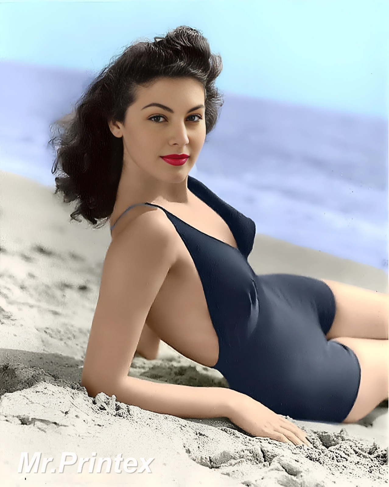 AVA GARDNER - Hollywood Glamour Icon 8x10 Photo - Vintage Studio Portrait