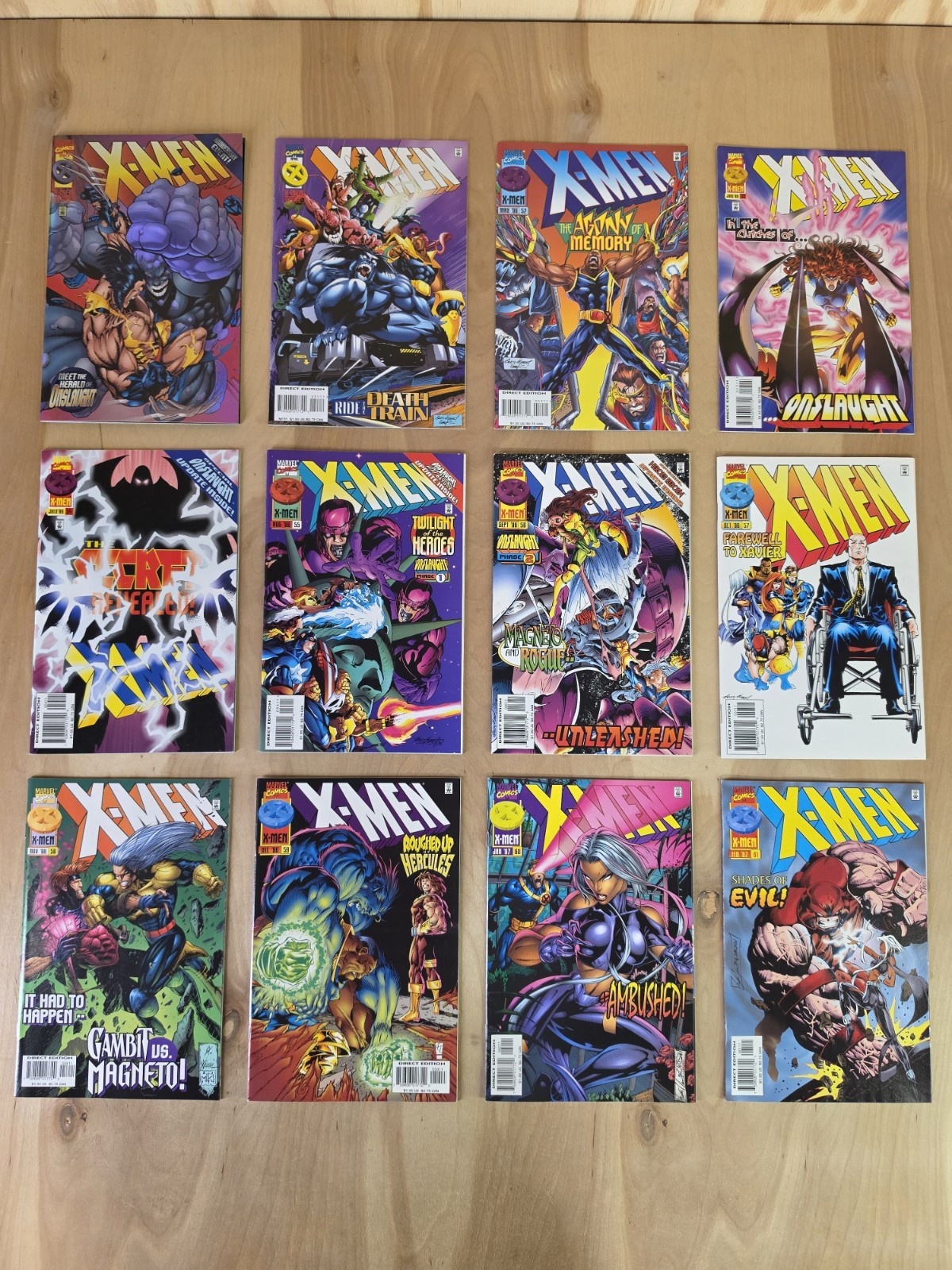 X-Men Comic Lot 50,51,52,53,54,55,56,57,58,59,60,61 X-Men Comic Lot 50,51,52,53,54,55,56,57,58,59,60,61