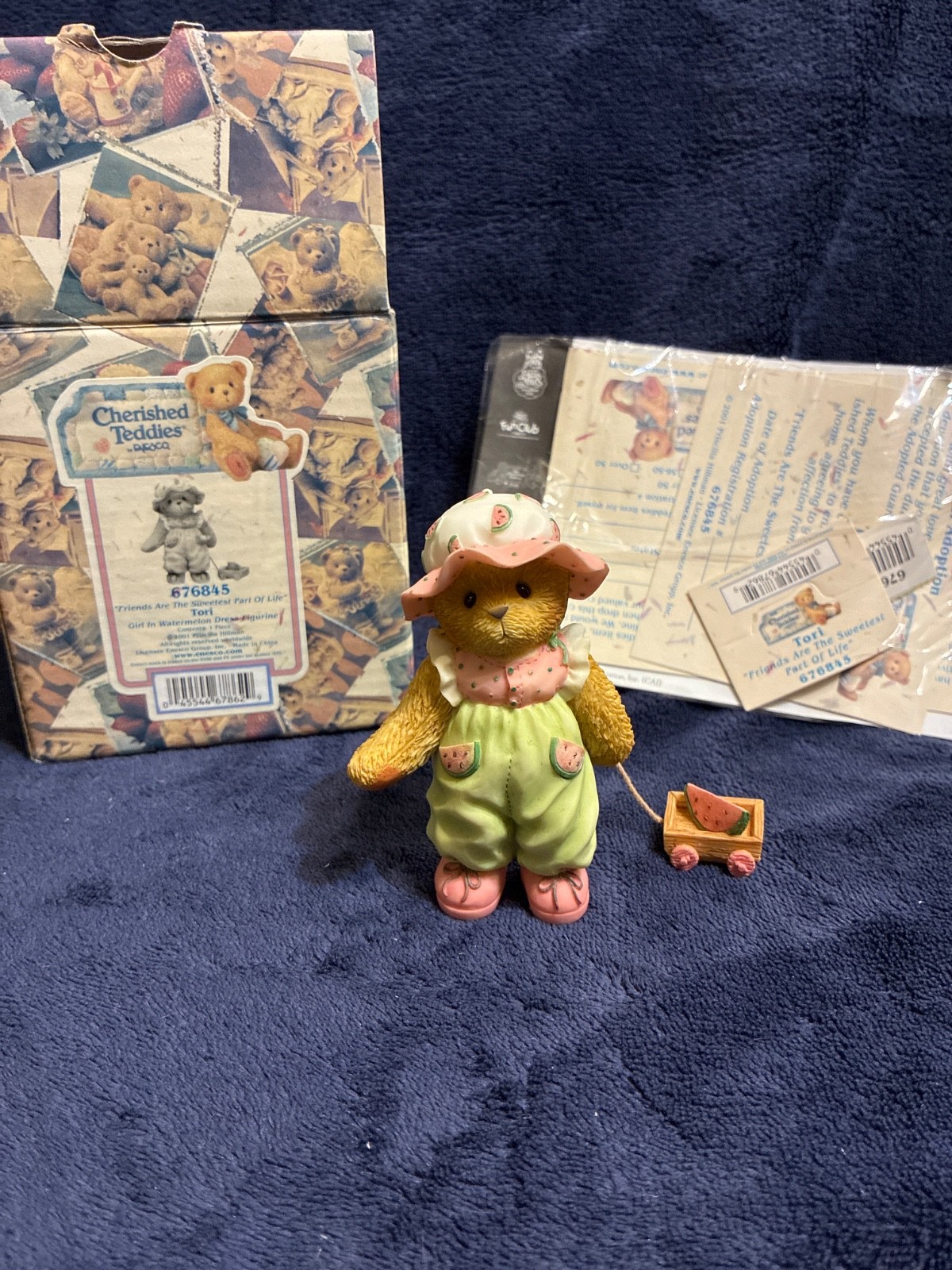 Cherished Teddies Tori “Friends Are The Sweetest Part Of Life” 676845 With Box