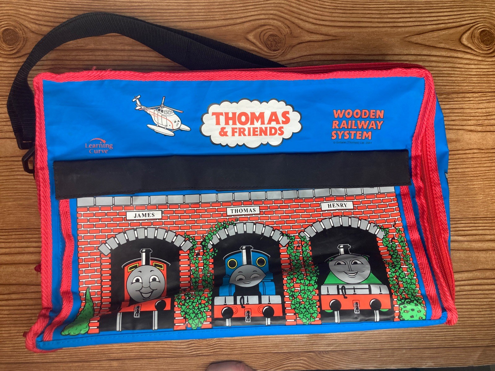 VTG Thomas & Friends Wooden Railway System Carry Bag Case Train Learning Curve VTG Thomas & Friends Wooden Railway System Carry Bag Case Train Learning Curve