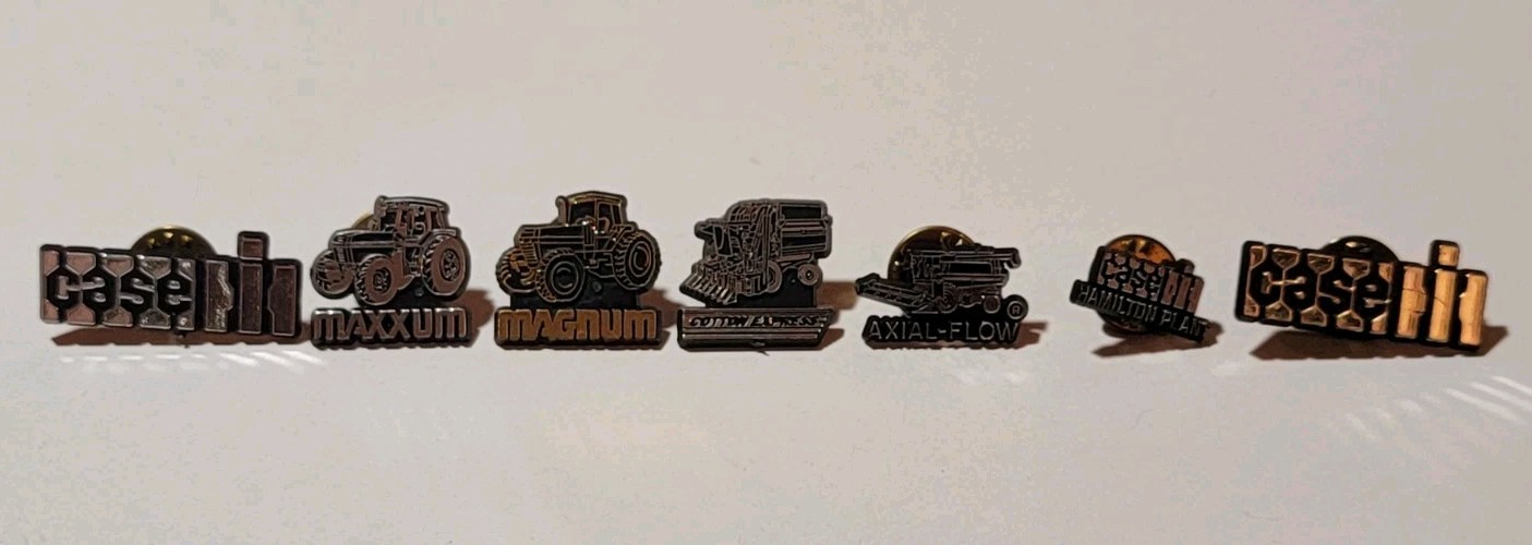 Lot Of 7 Case IH Magnum Maxxum Axial Flow  Cotton Advertising Tie Tack Pin 