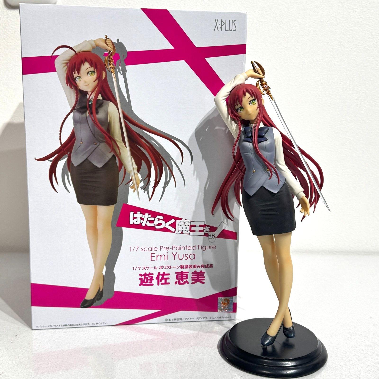 Emi Yusa 1/7 X-Plus figure Doll The Devil Is A Part Timer Hataraku 2014 Damaged