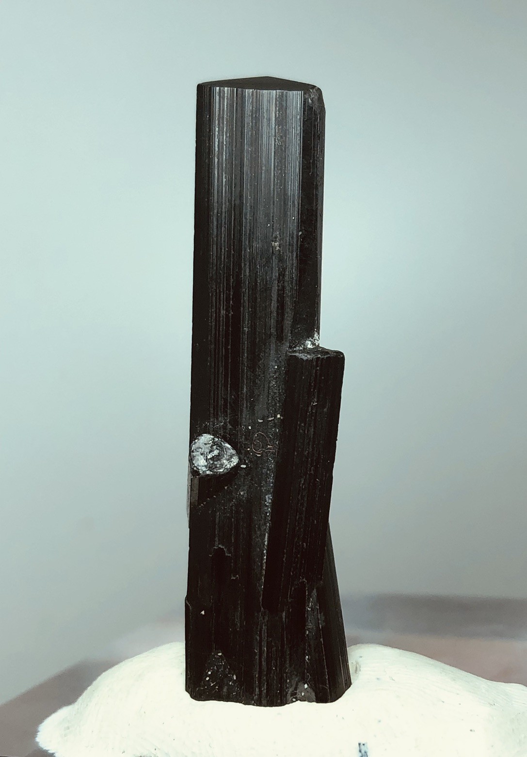 Aesthetic/Natural Black tourmaline Crystal With Very Unique formation