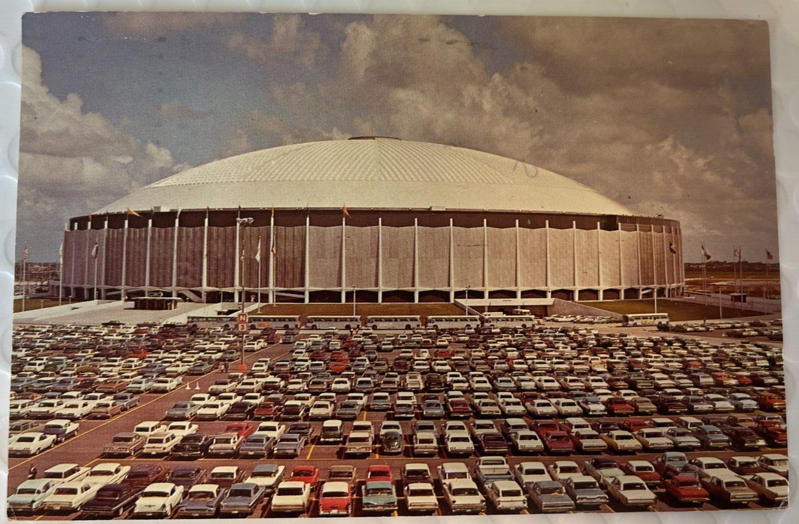 Postcard May 23rd 1968 Astros's vs Giant's Astodome baseball  Game day Vtg PM