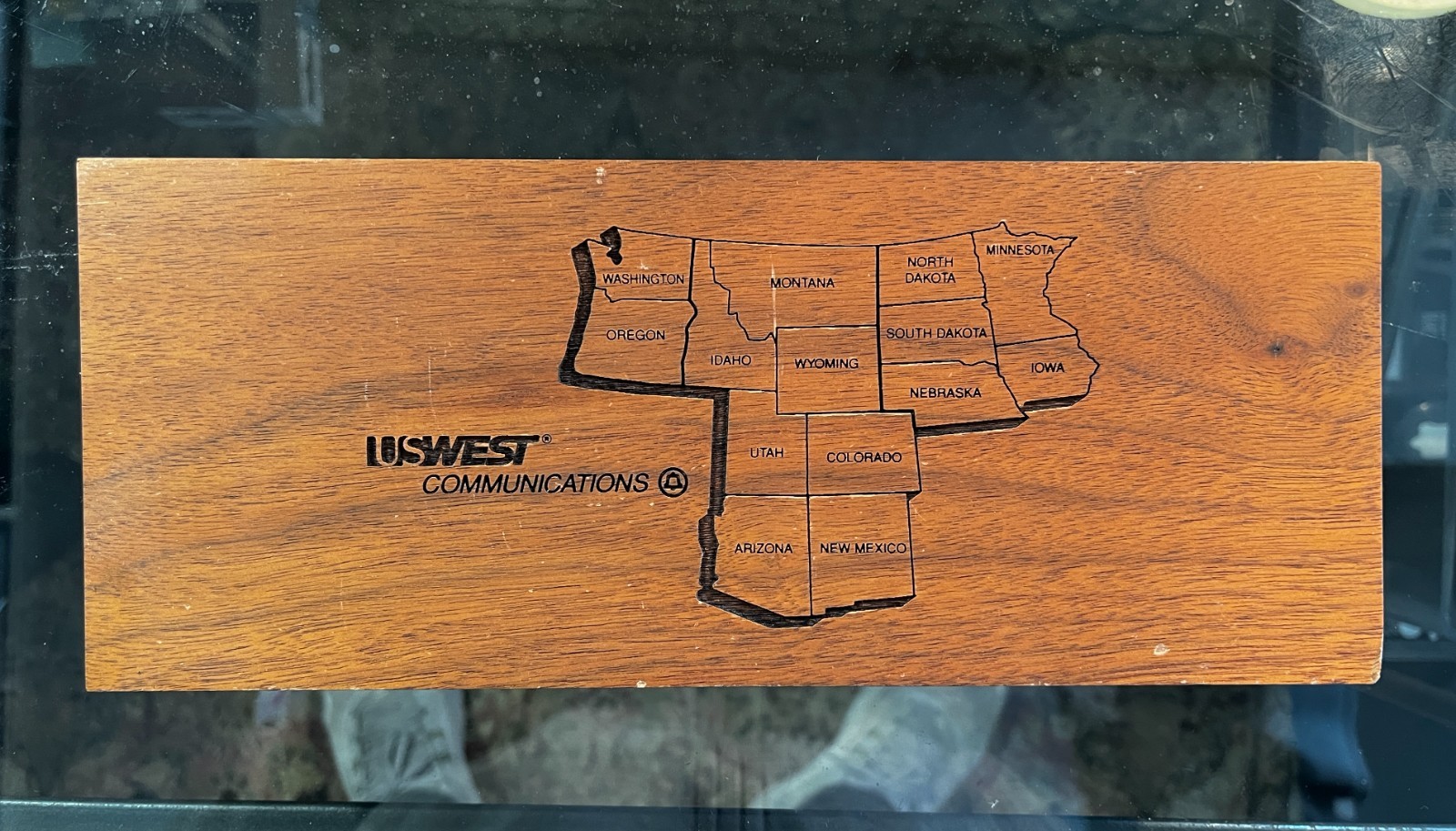 Vintage US West Logo Customer Appreciation Desk Set - Telecom 1980s