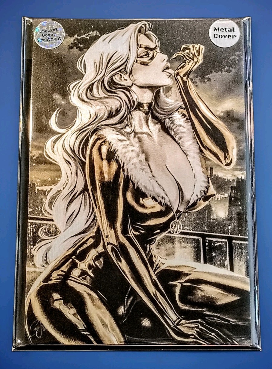 Waifu Chronicles #1 Black Cat Cosplay Gold METAL Variant Katiya Sinyukhina 